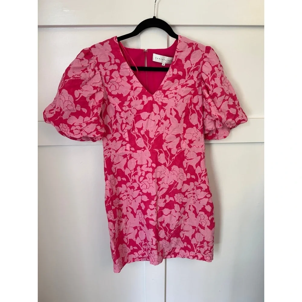 Endless Rose Nordstrom pink floral mini dress size medium